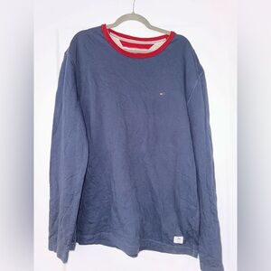 Tommy Hilfiger Men's Navy Blue Long Sleeve Shirt